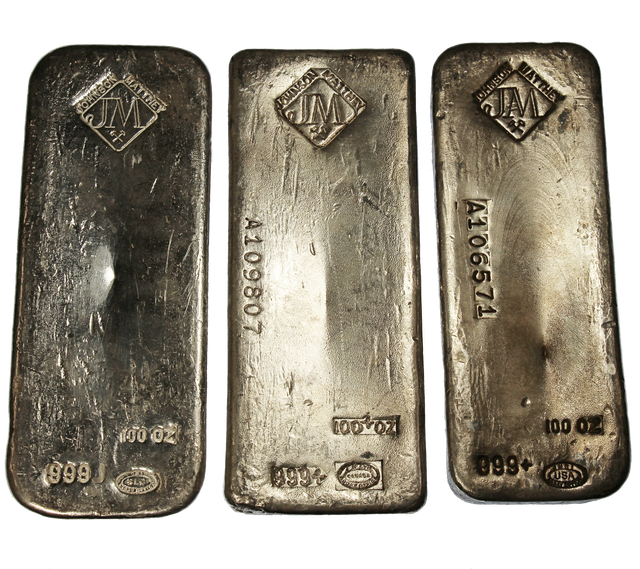 Product image 3 of 100 Ounce Johnson Matthey Silver Bar