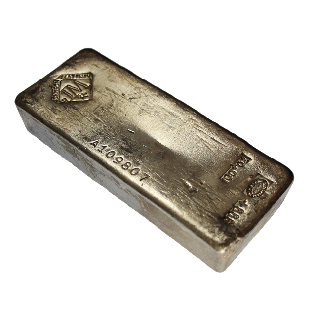 Product image 2 of 100 Ounce Johnson Matthey Silver Bar