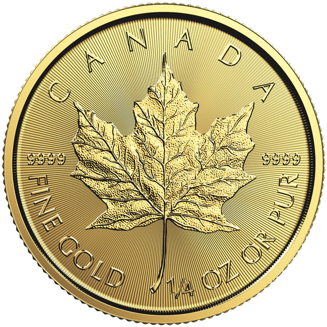 Product image 1 of 1/4 Oz Canadian Gold Maple Leaf