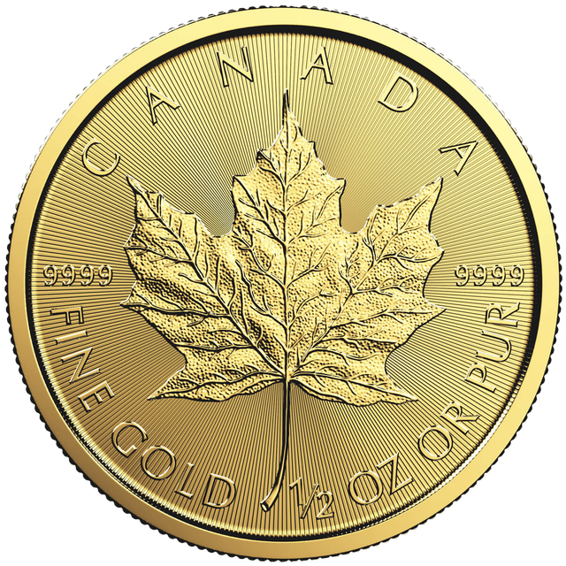 Product image 1 of 1/2 Oz Canadian Gold Maple Leaf
