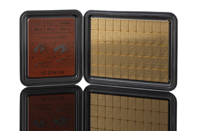 Product image 1 of 50 Gram Valcambi Gold CombiBar