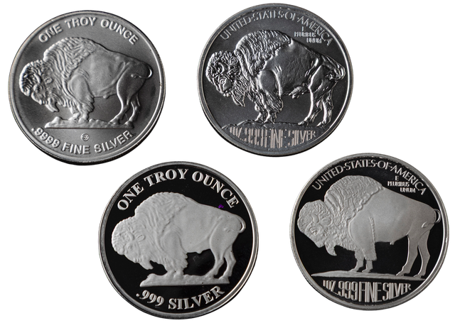 Product image 2 of 1 Ounce Buffalo Silver Rounds (Various Mints)