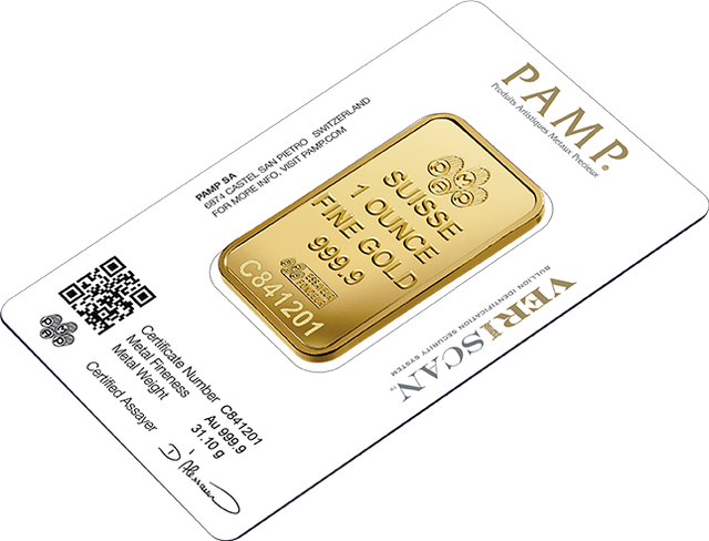 Product image 4 of 1 Ounce PAMP Fortuna Gold Bar