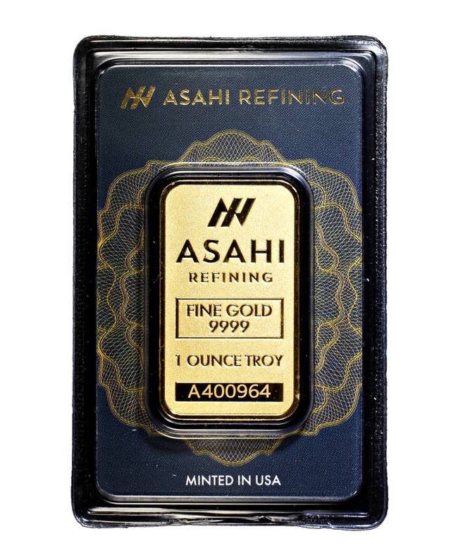 Product image 2 of 1 Ounce Asahi Refining Gold Bar